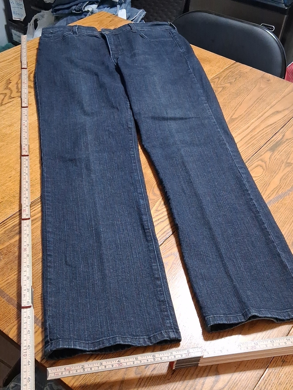 NYDJ Jeans Womens 14 BLUE Dark Wash STRAIGHT ? Denim Used Pants Preowned